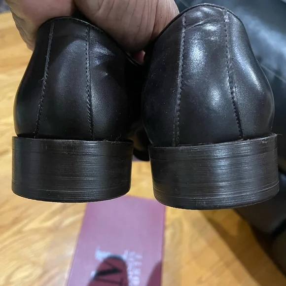 Brand New Maison Forte lace-up whole cut shoes Brown Sz 10 M - Picture 10 of 11